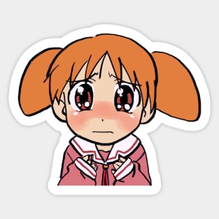 I draw the teary eyed sad chiyo chan / azumanga daioh manga Sticker